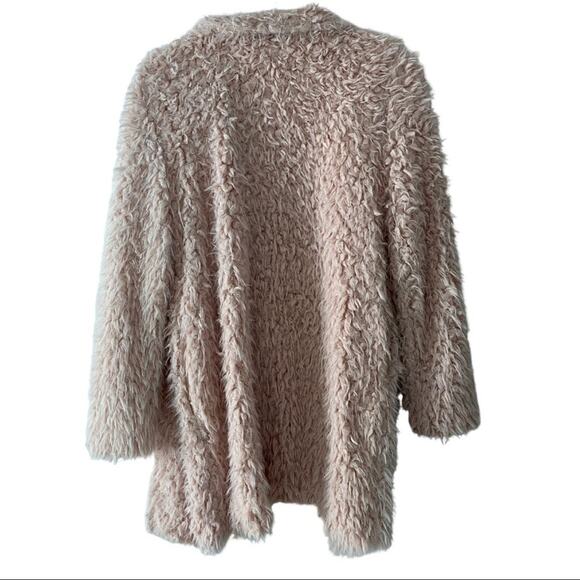 Anthropologie Bishop and Young Vickey Teddy Coat Blush XS - Picture 10 of 11